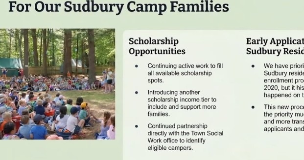 For Our Sudbury Camp Families — scholarships and early application for residents