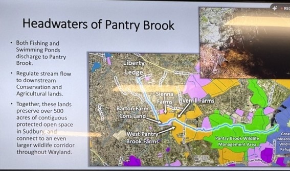 Headwaters of Pantry Brook — over 500 acres of contiguous protected open space